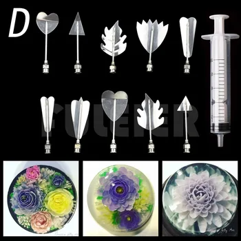 11pcs/set vysokej kvality Želatíny Umenie Nástroje,3D profesionálne Flower Art tortové želé, takže nástroj Trysky Pečivo Striekačku dropshipping