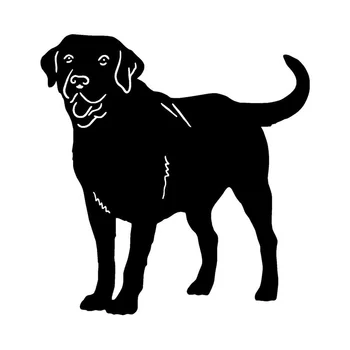 12.2*12.8 CM Labrador Retriever Pes Auto Kryt proti Poškriabaniu Zvierat Nálepiek Krásne Zvierat Auto Dekoratívne Nálepky C6-0235