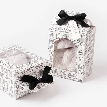 12.5*6.7*9.8 cm 10 Pc zábava slová Papierové Krabice Svadobné prospech Vianočné dekorácie Narodeniny Cookie Cukrovinky, Čokoláda Macaron balenie