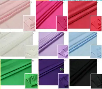 12 Farieb výber stretch materiálu pre latinskú oblečenie biela čierna polyester spandex textílie, pletené jersey spandex fabricn handričkou