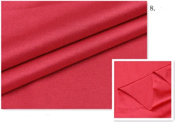 12 Farieb výber stretch materiálu pre latinskú oblečenie biela čierna polyester spandex textílie, pletené jersey spandex fabricn handričkou