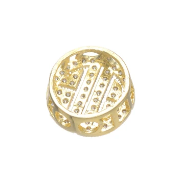 12 mm*12mm Vysoko kvalitnej Medi Korálky Nové Módne Zirconia Micro Pave dištančné korálky pre náramky šperky tvorby európskej charms