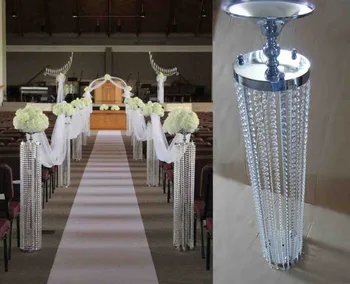 120 cm(H)*20 cm(W) svadobné Crystal Pilier Svadobné Cesty Vedú Strany stĺpec Banquet dekorácie 10pcs/veľa