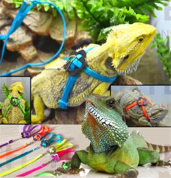 120 cm Plaz Lizard Postroj & Vodítku Nastaviteľné Multicolor Odolné, Mäkké, Módne
