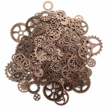 120 g O 100ks/veľa Vintage Kovov Zmiešané Gears Šperky Čo Diy Steampunk Výstroj Prívesok Charms Bronzový Náramok Príslušenstvo