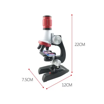 1200X 100X 400X Trinocular biologický mikroskop Focusable Vedy a Vzdelávania mikroskop kit rafinované Vedecké Prístroje