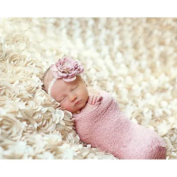 125*100 cm Baby Foto Prop 3D Rose Textílie Foto Deka fotografie pozadie Saténové Svadobné Svadobné Pozadí koberec