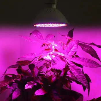 126 200 led Rastlín Rastú svetlo, žiarovka E27 bulb rastie pre izbové rastliny Kvetinové semená zeleniny Rast Hydroponické Zelený Dom Záhrada