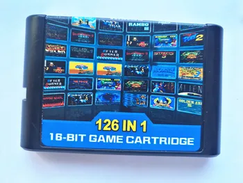 126 v 1 pre Sega Megadrive Genesis Hra karty, s Super Marioed Batman & Robin Bitka Mania Contra Sonic Shinobi Pulseman