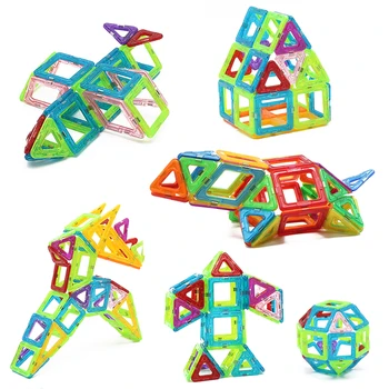 129Pcs/Veľa Magnetické Dizajnér Hrad Vzdelávacie Magnetické Hračky 3D DIY Mini Veľkosť Stavebné Bloky, Hračky Pre Deti,