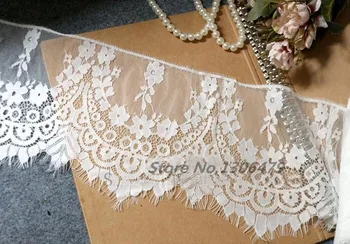 12M / šírka 20 cm nádherné rias Čipky Oblečenie patch DIY svadobné šaty príslušenstvo RS1333