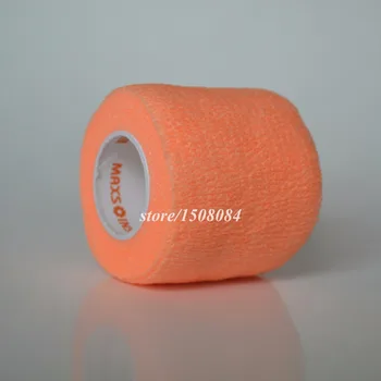 12Pcs 5 cm x 4,5 m Non tkané Obväz Samolepiace elastické Súdržné zabaliť pásku Orange