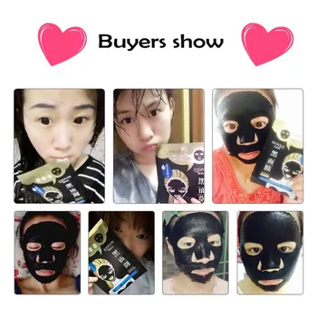 12Pcs BIOAQUA Čierna Maska Hydratačná Pleťová Maska Nos Blackhead Odstraňovač Čierne Hlavy Liečby Akné, Starostlivosť o Tvár