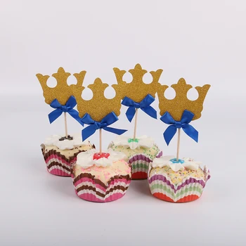 12pcs Princ Koruny Vňaťou Pre Chlapca Narodeniny Námorných Party Baby Sprcha Deti Prospech Cake Decoration