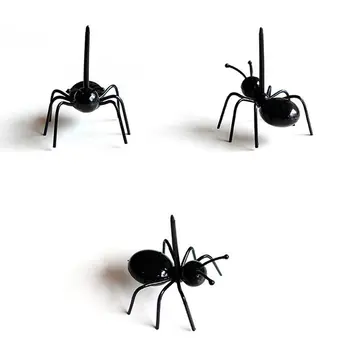 12pcs/set Mini Ant Ovocie Vidlica Strany DIY Dekorácie Krásne Rekvizity Plastové Ovocie Dekor Jedálenský Stôl Kreatívne Príslušenstvo Suppllies