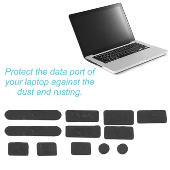 12pcs/set Professional Silikónový Anti-Prach Plug Kryt Zátka Notebook Prachotesný USB Prachu Plug Kryt Súbor Vhodný Pre Macbook