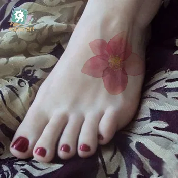12pcs/veľa Rocooart CC Farebné Kvety Body Art Dočasné Tetovanie Nálepky Rose Falošné Tetovanie Taty Tatuaje Pre Ženy Lady Dievčatá