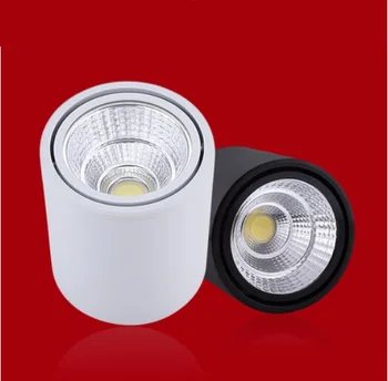 12PCS/veľa Stmievateľné Nové COB LED svietidlo Možno nastaviť uhol 10W/15W/20w Spot Light Povrchovú montáž Stropné Svietidlo Doprava Zadarmo