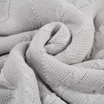 130*170cm Nábytok letné zimné zložených bavlna, pletená deka klimatizácia deka