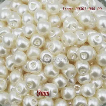 144pcs 9mm temné diery perly tlačidlá oblečenie / šperky, doplnky šitie perly tlačidlo veľkoobchod