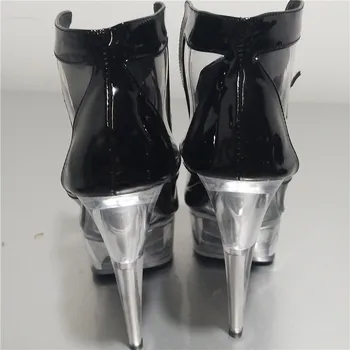 15 cm Sexy náhradné rebra topánky, klub pól tanec, model streľba rekvizity, sexy tanec topánky