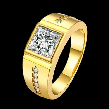 15%zľava na Svadobné Krúžok Crystal Prstene Pre Ženy, Mužov, Mužov Punk Anillos Rose Gold Color Kostým dámske Šperky, Zirkón Anel KR201