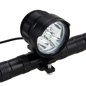 15000LM Bicykli Lampa 5x XML-T6 LED Predné Koleso Svetla Nepremokavé MTB Cyklistické Reflektor Čierny Silné/Stredná/Stroboskop LED Svetlo