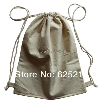 150g/m2 (20pcs/lot) 30*40 cm/10*15.5 palce bavlna taška organické prírodné šnúrkou nákupní taška študent taška prispôsobiť veľkosť &logo