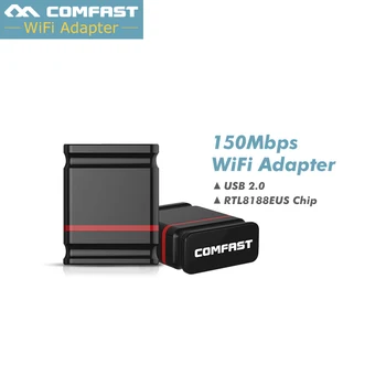 150Mbps WIFI Adaptér s anténou 2dbi Wifi dongle Realtek RTL8188EU čip Wi-fi USB Adaptér WIFI prijímač signálu CF-WU810NH-1