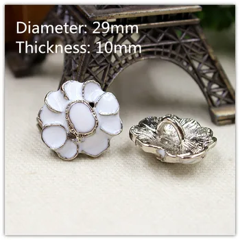 1551045,1 ks, Akryl kovové šperky diamond tlačidlá,kvetinové vzory tlačidlá, odev, príslušenstvo DIY materiálov,doprava zdarma