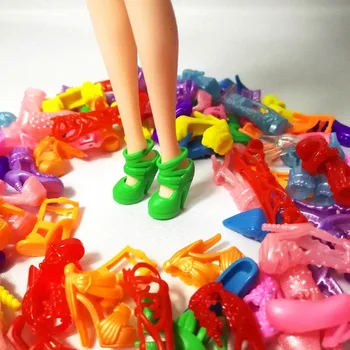 15Pairs Farebné Najrôznejších Topánky Pre Bábiku Barbie S Rôzne Módne Štýly Hračka Dievčatá Vianočný Darček