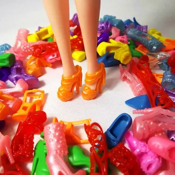 15Pairs Farebné Najrôznejších Topánky Pre Bábiku Barbie S Rôzne Módne Štýly Hračka Dievčatá Vianočný Darček