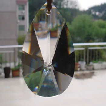 15pcs/veľa 50mm crystal l SUNCATCHER sklenený luster osvetlenie prívesok doprava zadarmo