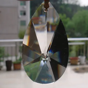 15pcs/veľa 50mm crystal l SUNCATCHER sklenený luster osvetlenie prívesok doprava zadarmo