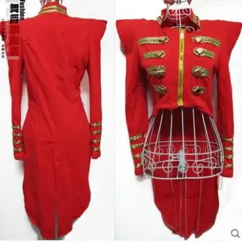#1601 vrchné oblečenie smoking Ženskej Módy kabát jazz oblečenie kombinézu Fáze kostýmy pre spevákov, Hip hop, jazz kostýmy