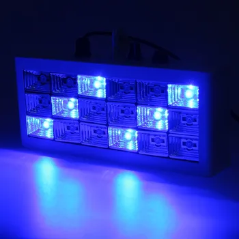 18 led Flash Light zvuk, ovládanie led farebné/ Biele Fáze Disco Svetlo Strobe Light Club Stage svetelný Efekt