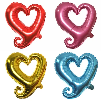 18-palcové romantický háčik v tvare Srdca hélium balóniky balón svadobný Deň svätého Valentína Dekorácie narodeniny srdce fóliové balóniky