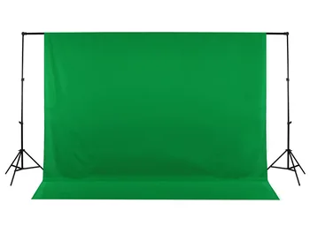 1800*2700mm Zelená Farba Bavlna Non-znečisťujúcich látok Textilné Mušelínu Foto zelené svetlo Prostredí Studio Displej Chromakey Pozadie Handričkou