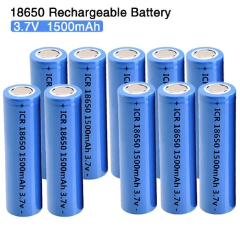 18650 3,7 V 1500mAh Nabíjateľná Batéria ICR18650 Lítiové Batérie Li-ion Bateria pre Baterku Pochodeň svetlomet