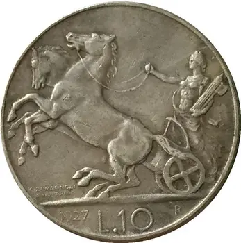1927 Taliansko 10 lire MINCE KÓPIU DOPRAVA ZADARMO