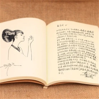 195x135mm Čínsky Vintage Pivónia Poznámka Kniha Čínsky Štýl Dávnych Denník Notebook Príručka Sketchbook Handmake