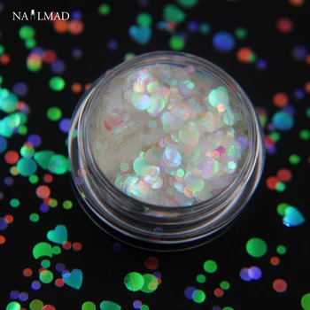 1box NailMAD Kolo Nechtov Glitters Mini Glitter 1 mm/2 mm/3 mm Zmiešané Lesk na Nechty, Ozdoby
