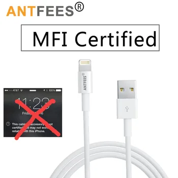1M 3M Pfi Certifikované Kábla 2.4 Údajov Sync Kábel, USB Kábel na iPhone 8 7 6 6 Plus 5 5S SE pre ipad pre iphone kábel príslušenstvo
