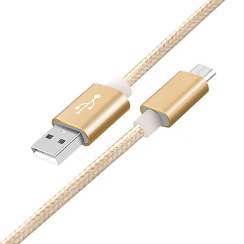 1M Nylon Micro USB Nabíjací Kábel pre Huawei Mediapad M2, Nova Mládež, P10 Lite, P8 lite 2017, Česť 8 Lite a Synchronizácia Nabíjací Kábel