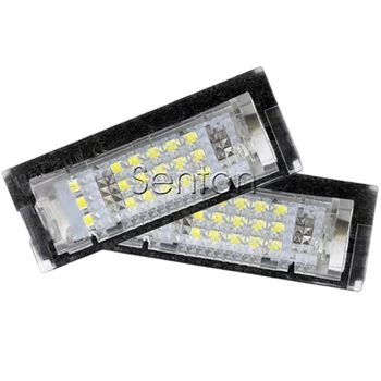 1Pair bezchybné Auto LED číslo špz Svetlo 12V Biele SMD LED canbus žiarovka Auto Styling Pre BMW E39 5D príslušenstvo