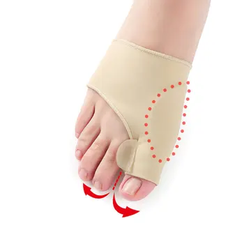 1Pair Hallux Valgus Oprava Silikónové Prst Oddeľovač Ortopedické Traky Pedikúra Ponožky Bunion Stielka Topánky Nohy Masér
