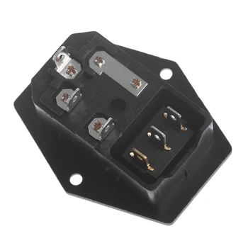 1PC 10A 250V 3 Pin IEC320 C14 AC Vstup Muž Zapojte Napájacie Zásuvky S Poistkou Prepínač