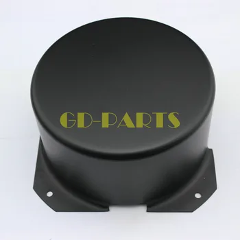 1PC 140x65mm Kolo Black Železa Transformer Chrániť Kryt Šachty Prípade Pre Hifi Vintage Tube Audio Zosilňovač urob si sám