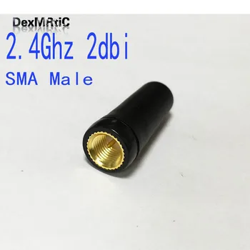 1PC 2.4 Ghz anténa 2dbi gumy Zigbee antény krátkym 3 cm SMA male OMNI