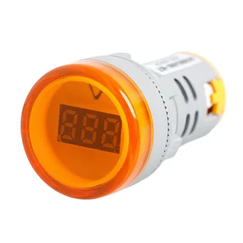 1PC 22 MM, Digitálny Displej Voltmeter Svetlá Kombo AC 60V-450V Indikátor -Y103